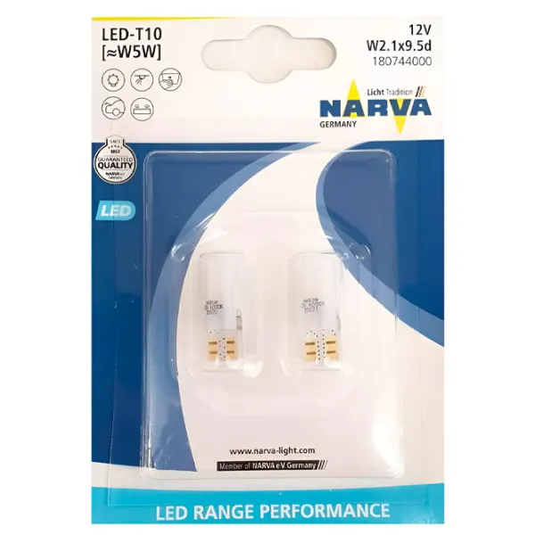 Lampă auto Narva 18074 LED/ T10/ W2.1x9.5d/ 5 W photo 1 Lampă auto Narva 18074 LED/ T10/ W2.1x9.5d/ 5 W photo 1