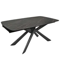 Masă de bucătărie extensibilă DecoPrim Asia  Ceramică/ Black