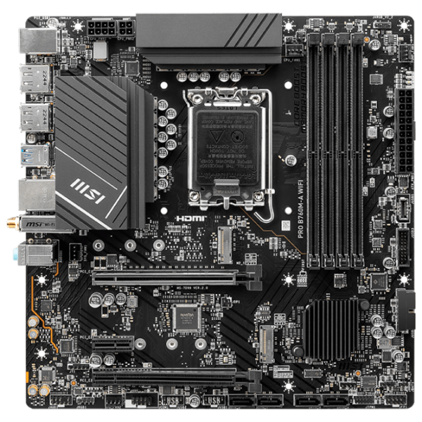 Материнская плата MSI PRO B760M-A WIFI mATX/ Intel B760M-A photo 1