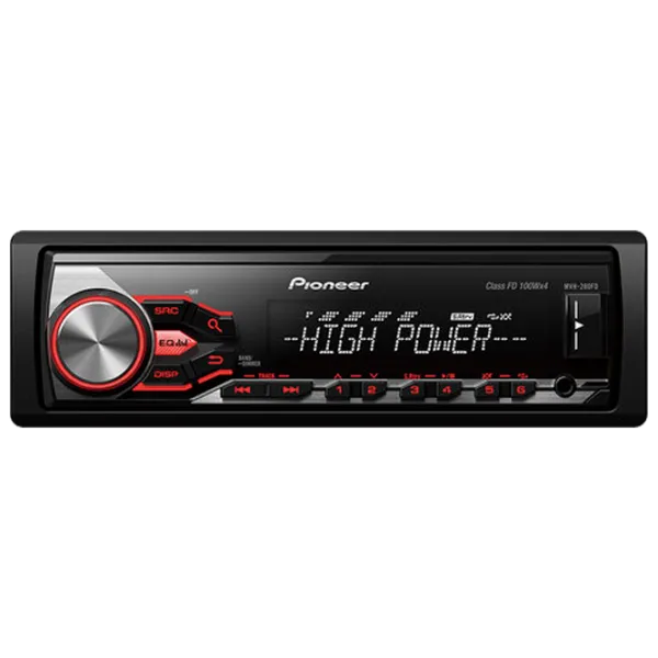 Автомагнитола универсальная MVH-280FD Black photo 1