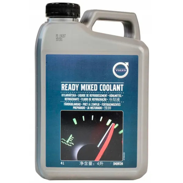 Антифриз Volvo Ready Mixed Coolant 31439724 4 л Синий photo 1