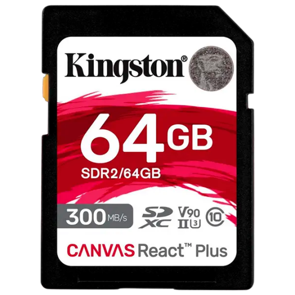 Карта памяти Kingston Canvas React Plus 64 ГБ SD/ Class10 photo 1