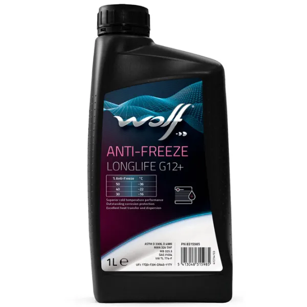 Антифриз Wolf LONGLIFE G12+ 50004 1 л Розовый photo 1