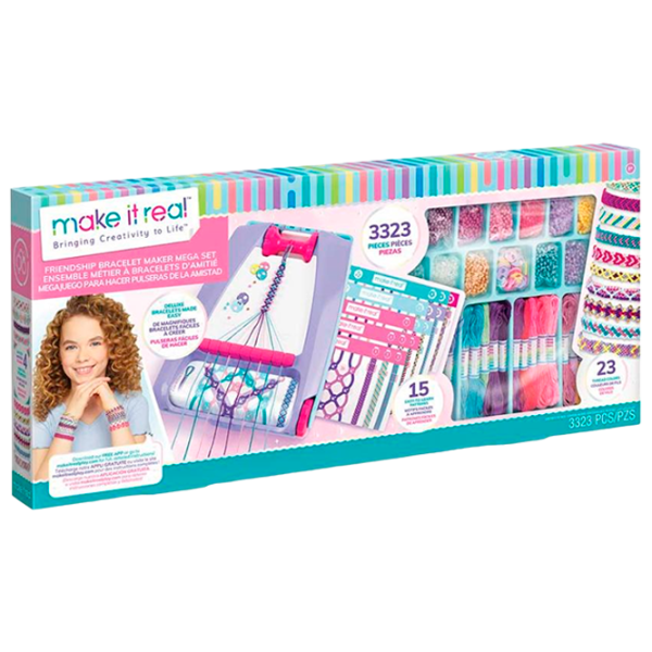 Set de creație Make It Real Friendship Bracelet Maker Mega 1458M 8+/ Multicolor photo 1