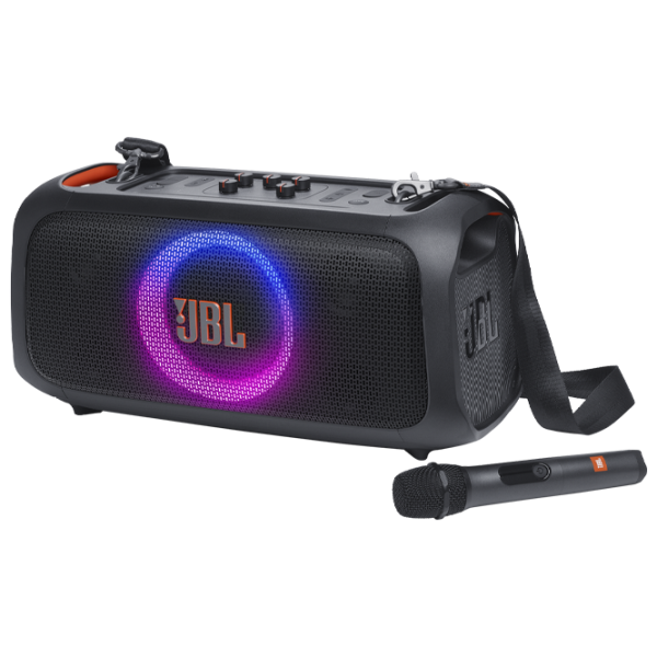 Портативная колонка JBL PartyBox On-the-Go Essential 100 Вт/ Черный photo 1 Портативная колонка JBL PartyBox On-the-Go Essential 100 Вт/ Черный photo 1