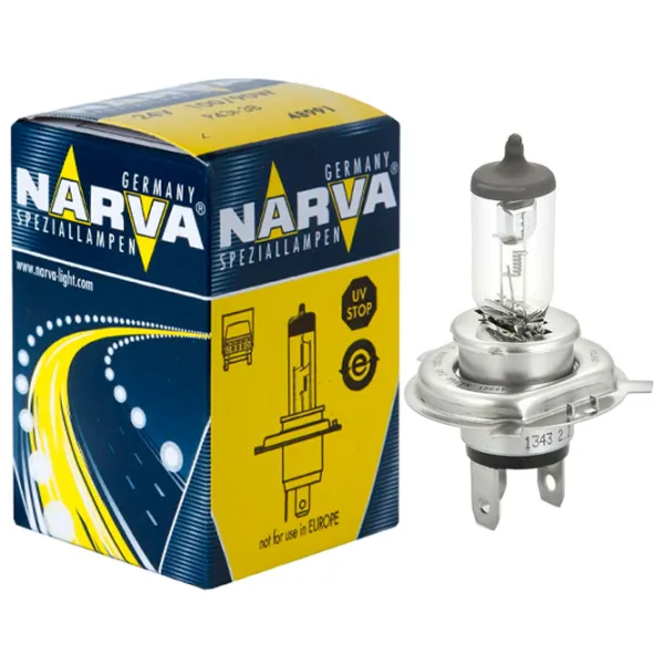 Lampă auto Narva 48991 Halogen/ H4/ P43t/ 100 - 90 W photo 1