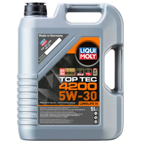 Ulei de motor Liqui Moly 5W-30 Top Tec 4200 5W-30 5 l sintetic photo 1