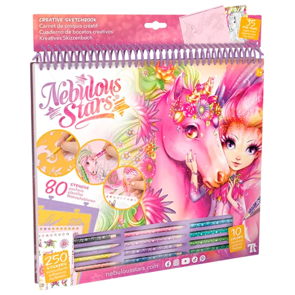 Set de creație Nebulous Stars Sketchbook - Forest Horses 11373 7+/ Multicolor photo 1