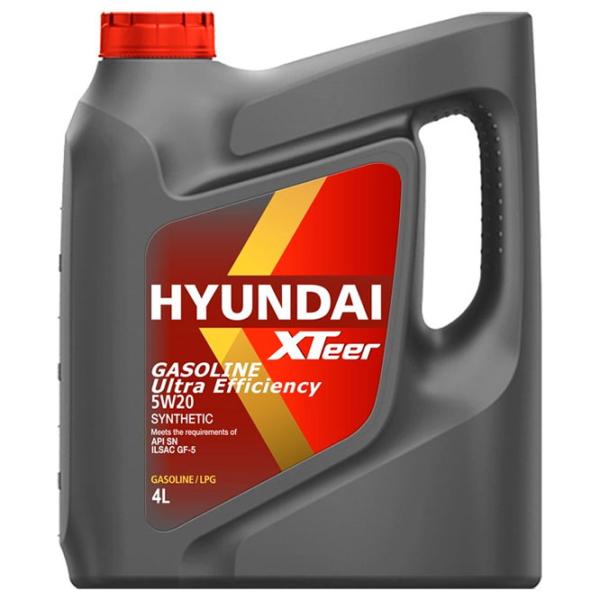 Моторное масло Hyundai 5W20 XTeer Gasoline Ultra Efficiency 5W-20 4 л синтетическое photo 1
