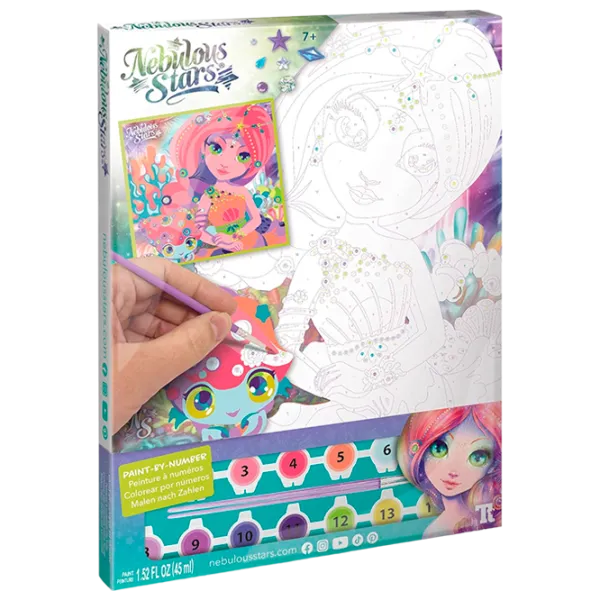 Set de creație Nebulous Stars Paint-by-Number on Canvas - Coralia 11422 7+/ Multicolor photo 1