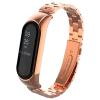 Curelușă Xiaomi Mi Band 3 Stainless Oțel/ Rose Gold