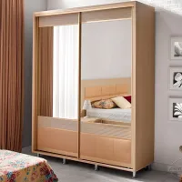 Dulap Glisant Ambianta Clasic 180 x 58 x 224 / Piele artificială / Cream