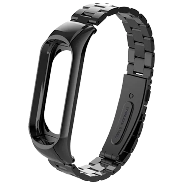 Ремень Xiaomi Mi Band 3 Stainless Cталь/ Черный photo 1