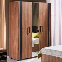 Шкаф Линейный Ambianta Fenix 154 x 52см x 199 / ЛДСП / Орех