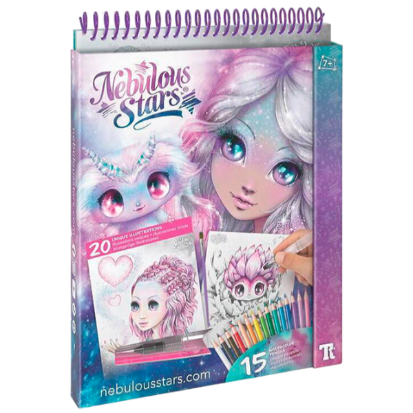 Set de creație Nebulous Stars Watercoloring Book Set 11133 7+/ Multicolor photo 1