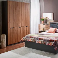 Шкаф Линейный Ambianta Happy 150 x 52см x 210 / ЛДСП / Орех