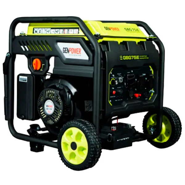 Генератор Genpower GBG 75 IE 220 В/ 12 В Бензин/ 6.3 кВт photo 1