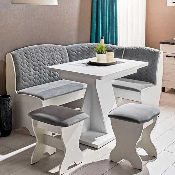 Кухонный стол Ambianta Saxonia ДСП/ Белый photo 1 Кухонный стол Ambianta Saxonia ДСП/ Белый photo 1