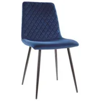 Кухонный стул Signal Irys  Бархат/ Синий Черный