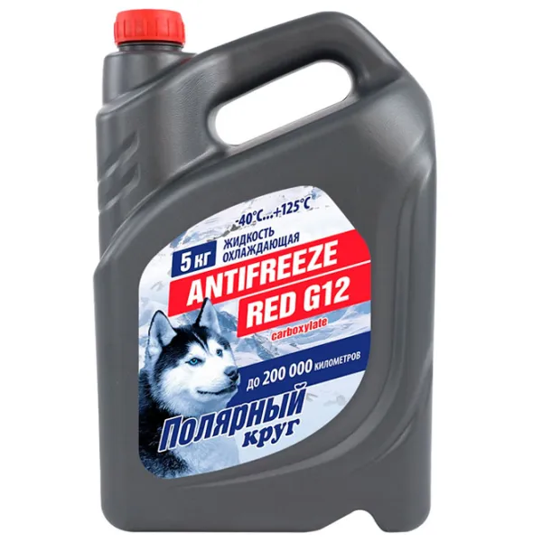 Antigel Polearnii crug Antifreeze Red G12 0176716 5 l Red photo 1
