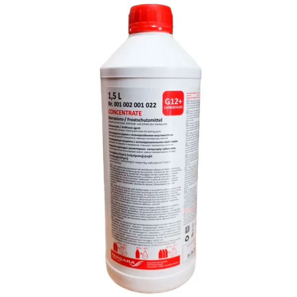 Антифриз Niagara Concentrate G12+ 00699263 1.5 л Красный photo 1