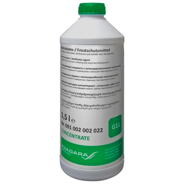 Антифриз Niagara Concentrat Green G11 00649573 1.5 л Зелёный photo 1