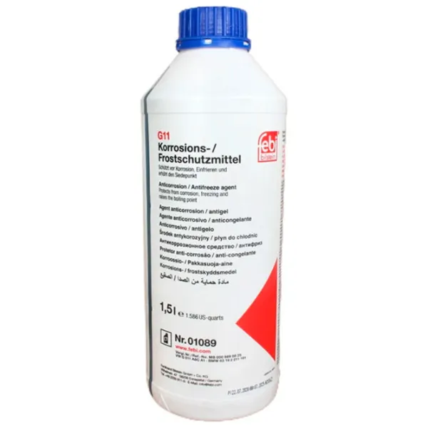 Антифриз FEBI BILSTEIN Concentrat Blue G11 00649582 1.5 л Синий photo 1