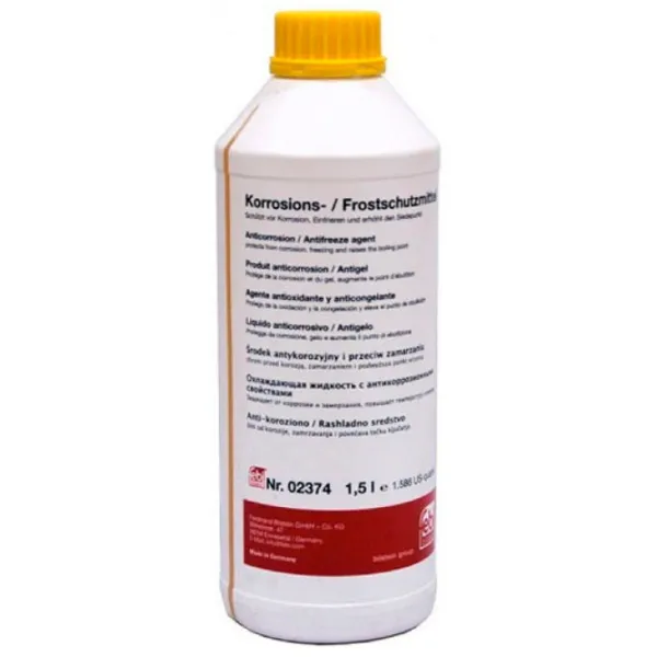 Антифриз FEBI BILSTEIN Concentrat Yellow G11 02374 1.5 л Желтый photo 1