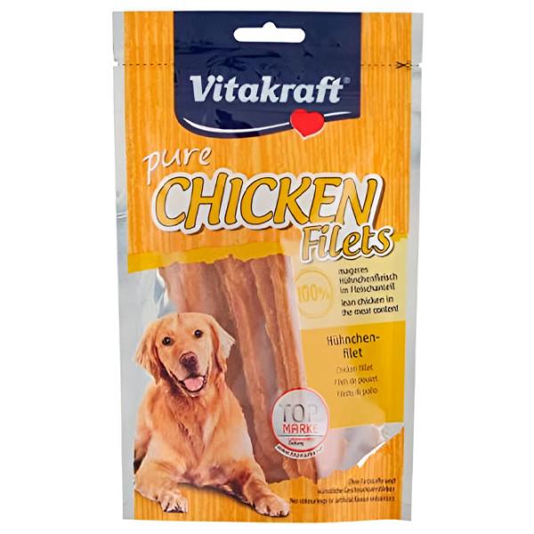 Лакомства для собак Vitakraft Chicken Filets 58580 80 г/ Курица photo 1
