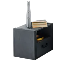 Тумбочки Ambianta Rio 39.5см x 44.5см x 35.5см/ ЛДСП/ Графитовый