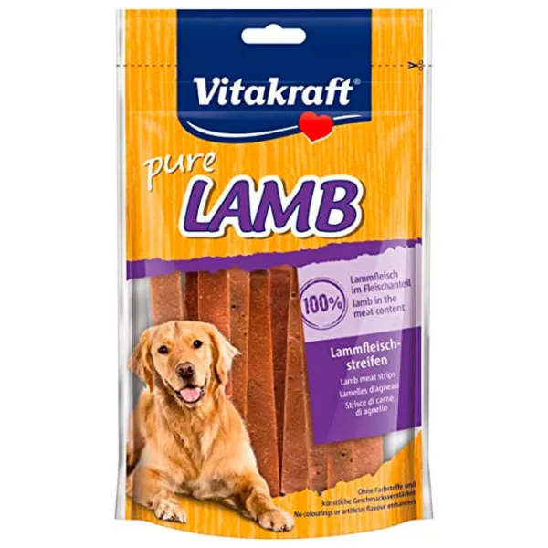 Лакомства для собак Vitakraft Lamb Strips 37021 80 г/ Ягненок photo 1