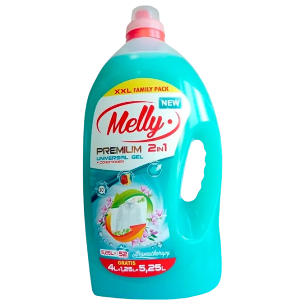 Gel de spălare Melly Premium 2 in 1 Aromatherapy 5 kg 5.25l Număr spălări: 52 photo 1 Gel de spălare Melly Premium 2 in 1 Aromatherapy 5 kg 5.25l Număr spălări: 52 photo 1