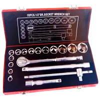 Набор головок торцевых Catol Lux NC-05-TK017 Количество в наборе: 18 шт.