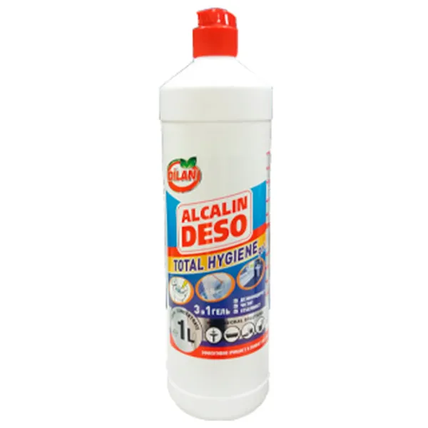Щелочное моющее средство для ванной комнаты и туалета Dilan Alcalin Deso 40927 для дезинфекции, для отбеливания, для очистки photo 1 Щелочное моющее средство для ванной комнаты и туалета Dilan Alcalin Deso 40927 для дезинфекции, для отбеливания, для очистки photo 1