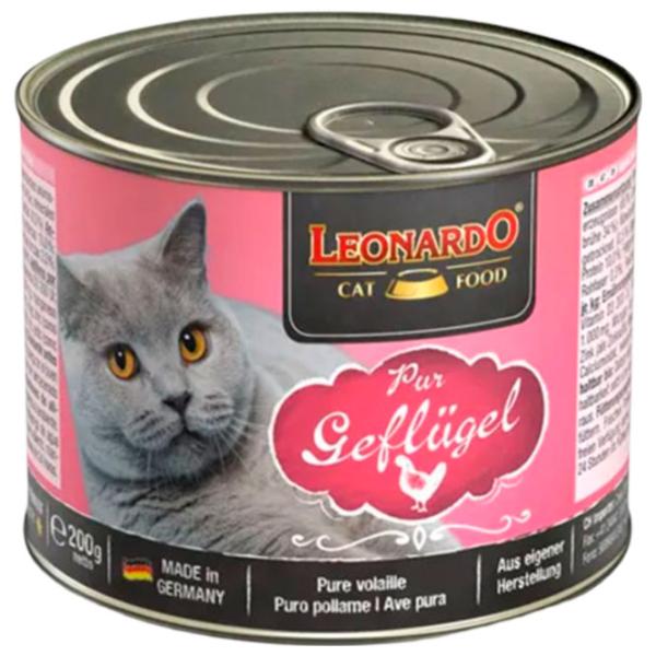 Корм для кошек влажный Leonardo Chicken 756126 0.2 кг/ Курица photo 1 Корм для кошек влажный Leonardo Chicken 756126 0.2 кг/ Курица photo 1