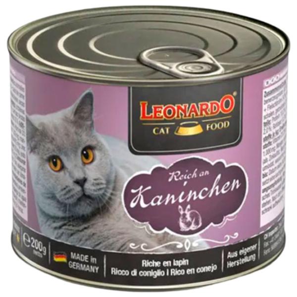 Hrană pentru pisici umedă Leonardo Rabbit 756116 0.2 kg/ Iepure photo 1 Hrană pentru pisici umedă Leonardo Rabbit 756116 0.2 kg/ Iepure photo 1
