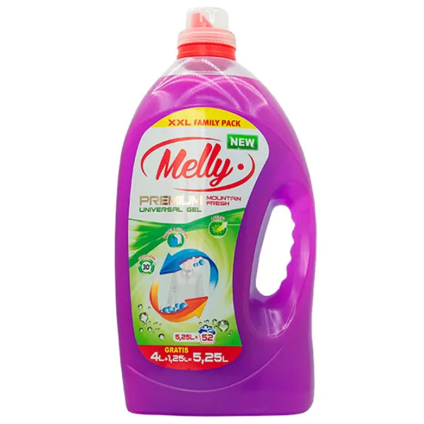 Detergent Melly Premium Mountain Fresh 5.25 kg 5.25l Număr spălări: 52 photo 1
