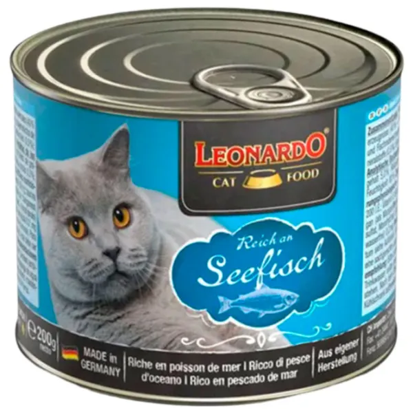 Корм для кошек влажный Leonardo Oceanfish 756106 0.2 кг/ Океанская рыба photo 1 Корм для кошек влажный Leonardo Oceanfish 756106 0.2 кг/ Океанская рыба photo 1