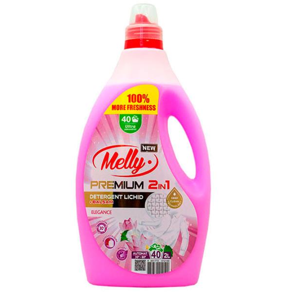 Gel de spălare Melly Premium Elegance 2 in 1 2 kg 2l Număr spălări: 40 photo 1 Gel de spălare Melly Premium Elegance 2 in 1 2 kg 2l Număr spălări: 40 photo 1