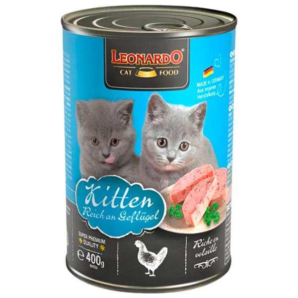 Корм для кошек влажный Leonardo Kitten 756246 0.4 кг/ Курица photo 1