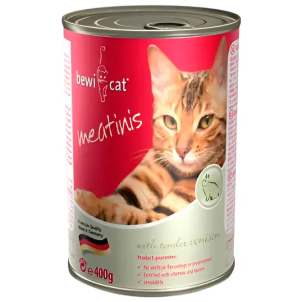 Корм для кошек влажный Bewi Cat Venison 746226 0.4 кг/ Оленина photo 1 Корм для кошек влажный Bewi Cat Venison 746226 0.4 кг/ Оленина photo 1