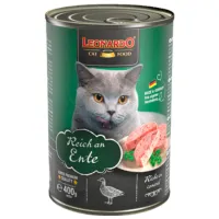 Корм для кошек влажный Leonardo Duck 756266 0.4 кг/ Утка