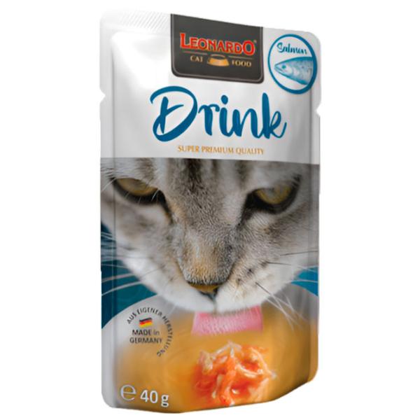 Hrană pentru pisici umedă Leonardo Drink Salmon 756625 40 g/ Somon photo 1 Hrană pentru pisici umedă Leonardo Drink Salmon 756625 40 g/ Somon photo 1