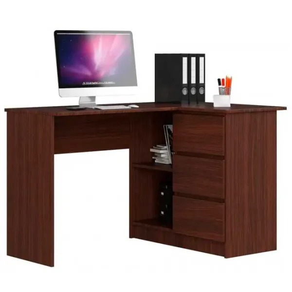 Masă de birou Akord B16 Right PAL/ Wenge photo 1