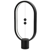 Lampă de noapte Allocacoc Heng Balance Ellipse Black