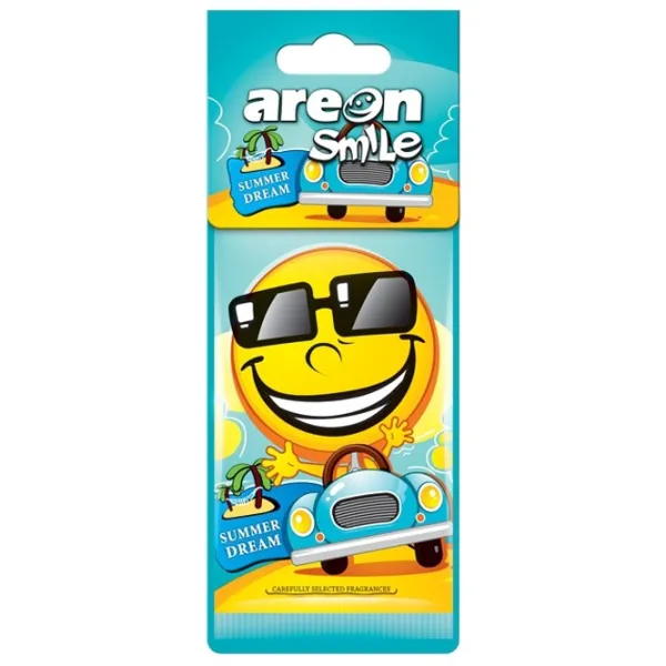 Ароматизатор для авто Areon Smile Dry Summer Dream/ на зеркале photo 1 Ароматизатор для авто Areon Smile Dry Summer Dream/ на зеркале photo 1