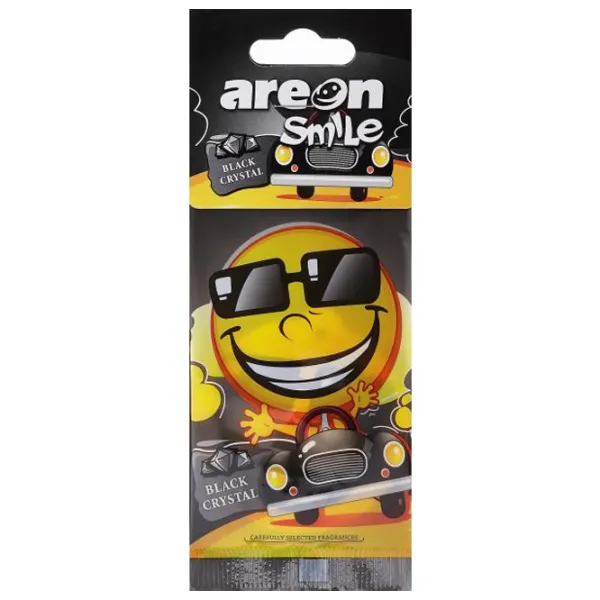 Ароматизатор для авто Areon Smile Dry Black Crystal/ на зеркале photo 1 Ароматизатор для авто Areon Smile Dry Black Crystal/ на зеркале photo 1