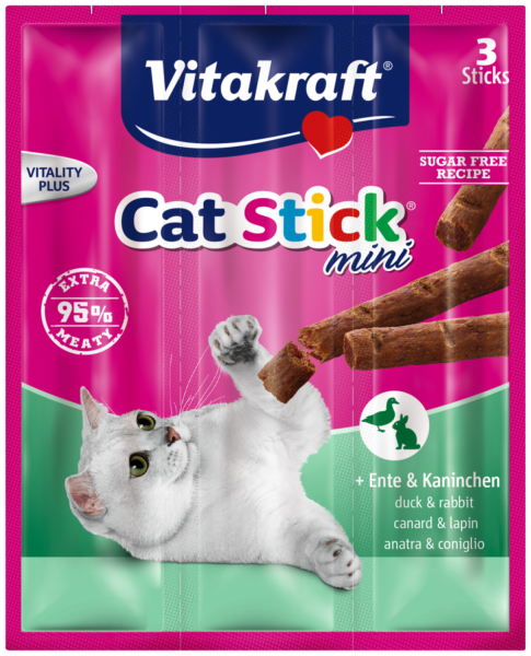 Корм для кошек сухой Vitakraft Stick rabbit 18200 18 г/ Кролик, утка photo 1