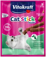 Корм для кошек сухой Vitakraft Stick rabbit 18200 18 г/ Кролик, утка