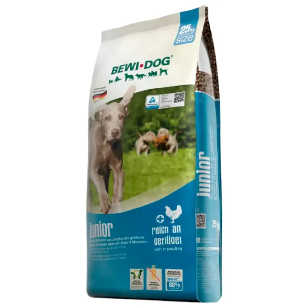 Hrană pentru câini uscată Bewi Dog Junior 509135 25 kg/ Găină photo 1 Hrană pentru câini uscată Bewi Dog Junior 509135 25 kg/ Găină photo 1
